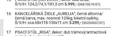 KANCELÁŘSKÁ ŽIDLE „AURELIA“