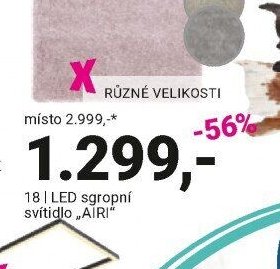 LED stropní svítidlo „AIRI“