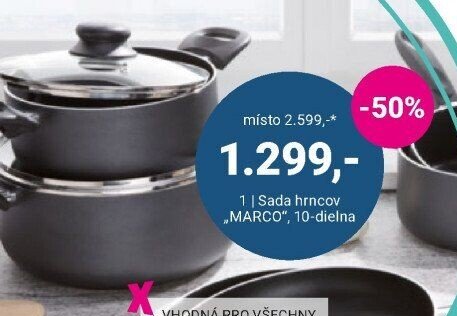 Sada hrncov MARCO, 10-dielna