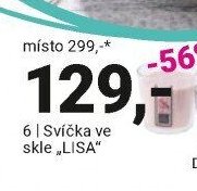 Svíčka ve skle LISA
