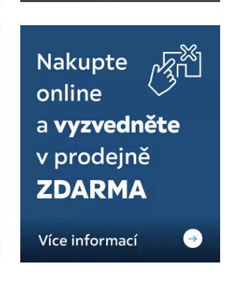Nakupte online a vyzvedněte v prodejně ZDARMA