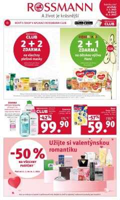 aktuální leták ROSSMANN drogerie 2.2.2022-15.2.2022