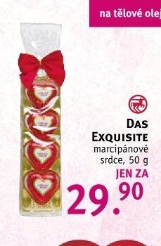Das Exquisite marcipánové srdce