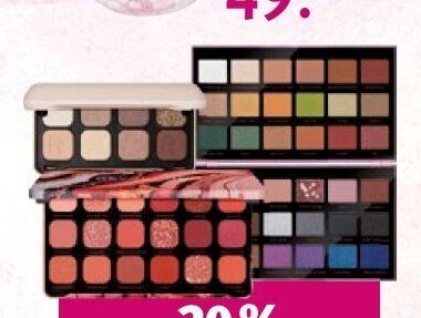 Makeup Revolution paletky očních stínů