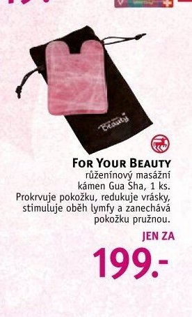 For Your Beauty růženínový masážní kámen