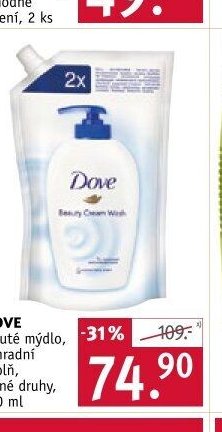 Dove tekuté mýdlo, náhradní náplň, různé druhy, 500 ml