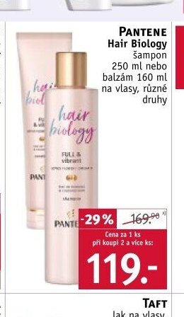 PANTENE Hair Biology šampon 250 ml nebo balzám 160 ml