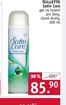 GILLETTE Satin Care gel na holení pro ženy, 200 ml
