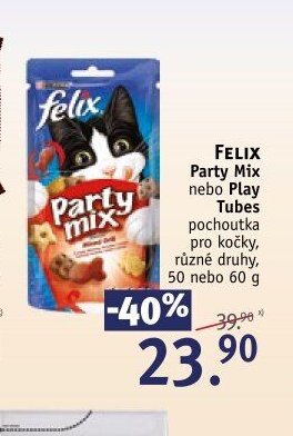 FELIX Party Mix nebo Play Tubes pochoutka pro kočky