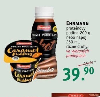 EHRMANN proteinový puding nebo nápoj