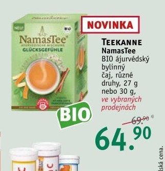 TEEKANNE NamasTee BIO bylinný čaj