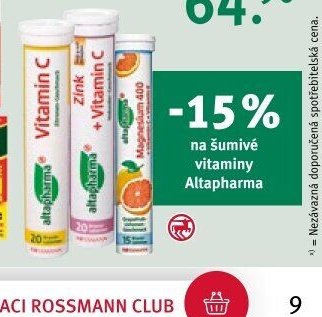 ALTAPHARMA šumivé vitamíny