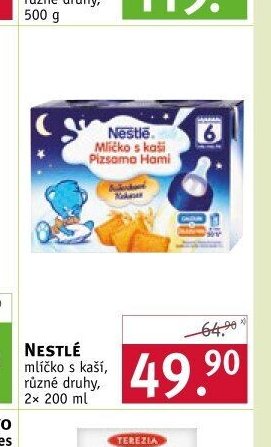 Nestlé mlíčko s kaší, různé druhy, 2x 200 ml