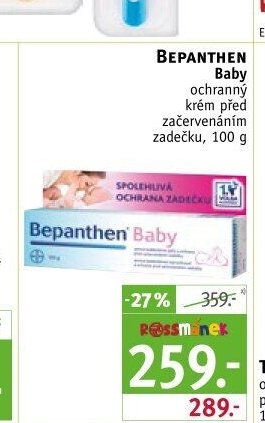 Bepanthen Baby ochranný krém před začervenáním zadečku, 100 g