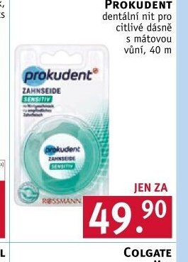PROKUDENT dentální nit pro citlivé dásně s mátovou vůní, 40 m