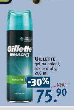 Gillette Mach3 gel na holení