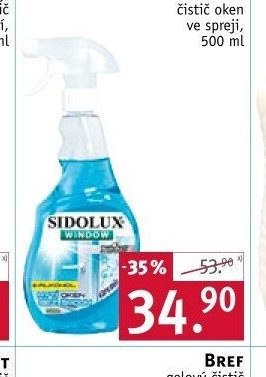 SIDOLUX Window Arctic čistič oken ve spreji, 500 ml