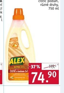 ALEX čistič podlah, různé druhy, 750 ml