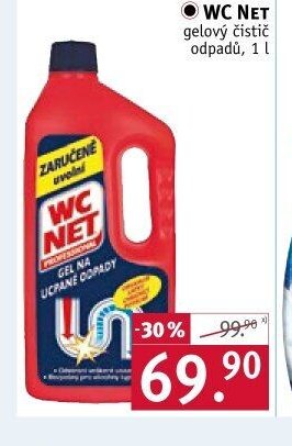 WC NET gelový čistič odpadů, 1 l