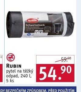 RUBIN pytel na těžký odpad, 240 l, 5 ks