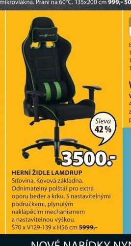 HERNÍ ŽIDLE LAMDRUP