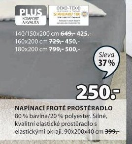 Napínací froté prostěradlo