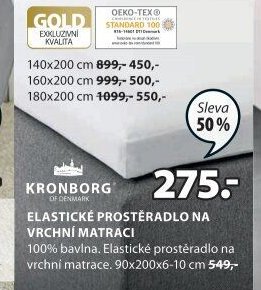 Elastické prostěradlo na vrchní matraci