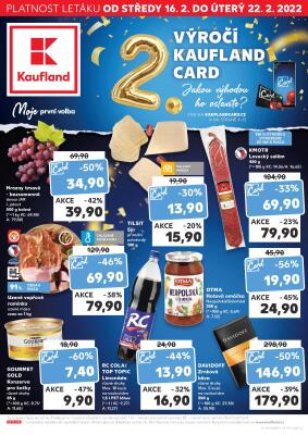 aktuální leták Kaufland 16.2.2022-22.2.2022