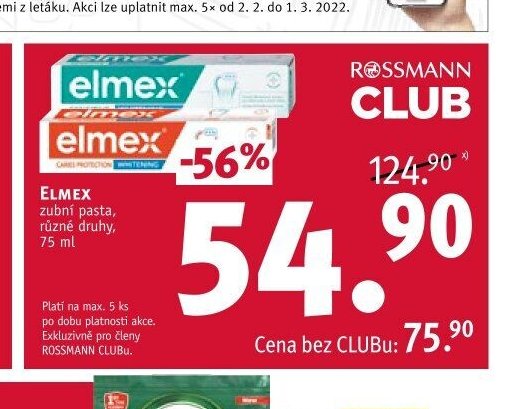 Elmex zubní pasta