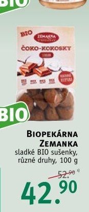 BIOPEKÁRNA ZEMANKA sladké BIO sušenky