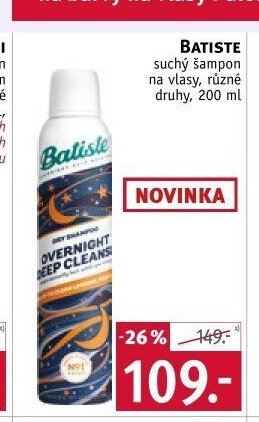 Batiste suchý šampon na vlasy, různé druhy, 200 ml