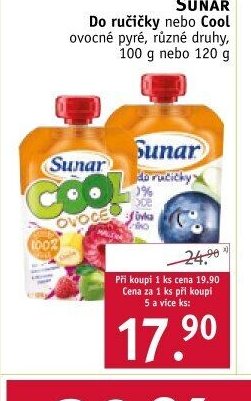 SUNAR Do ručičky nebo Cool ovocné pyré