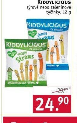 KIDDYLICIOUS sýrové nebo zeleninové tyčinky