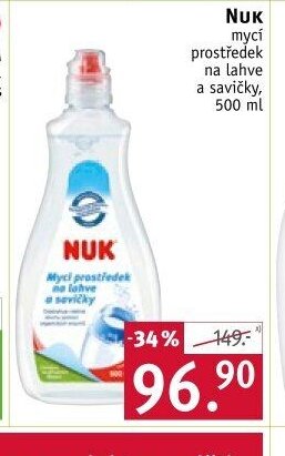Nuk mycí prostředek na lahve a savičky