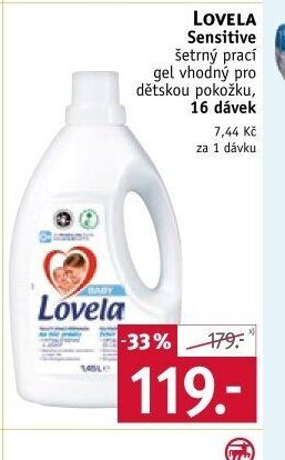 Lovela Sensitive šetrný prací gel