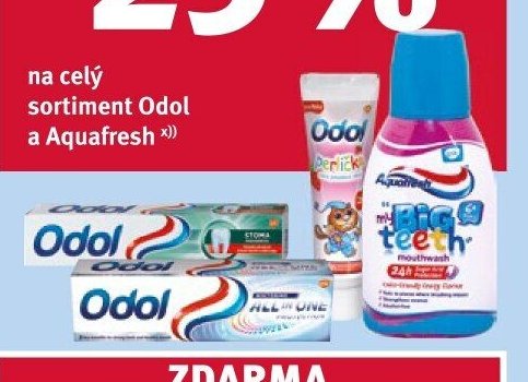 Odol zubní pasta a ústní voda