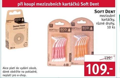 SOFTdent mezizubní kartáčky a dentální nit