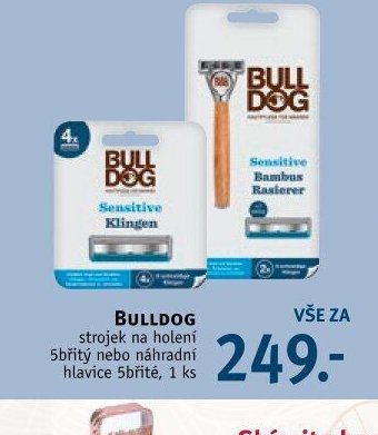 BULLDOG strojek na holení 5břitý nebo náhradní hlavice