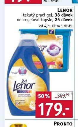 Lenor tekutý prací gel