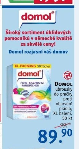 Domol ubrousky do pračky