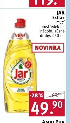 Jar Extra+ mycí prostředek