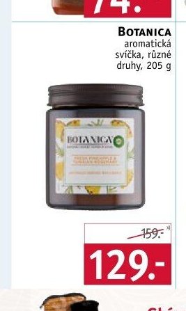 Botanica aromatická svíčka