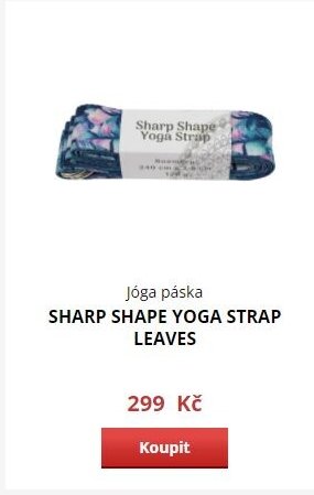 Jóga páska SHARP SHAPE YOGA STRAP LEAVES