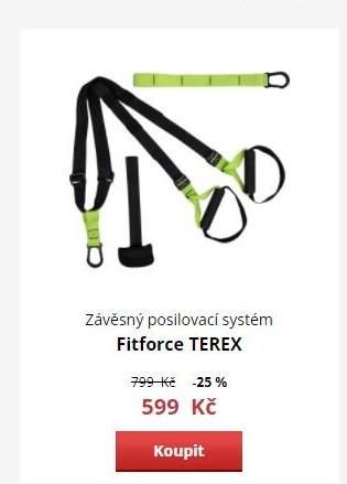 Závěsný posilovací systém Fitforce TEREX