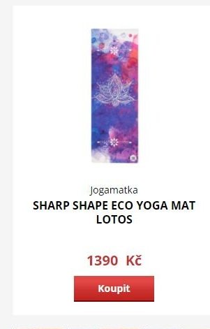 Jogamatka SHARP SHAPE ECO YOGA MAT LOTOS