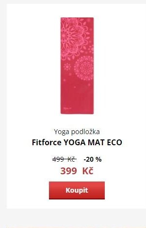 Yoga podložka Fitforce YOGA MAT ECO