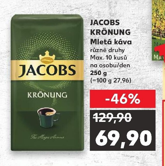 JACOBS KRÖNUNG Mletá káva