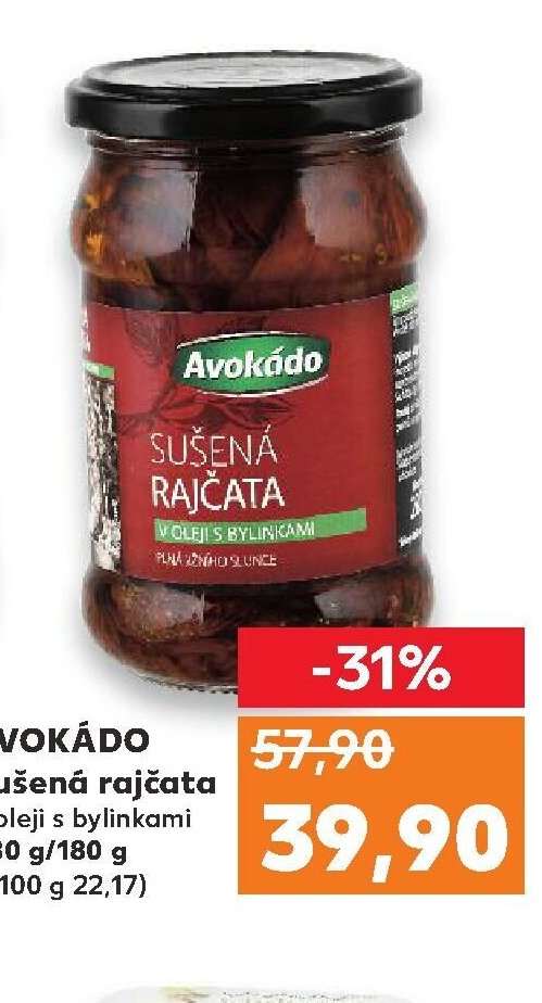 Avokádo Sušená rajčata v oleji s bylinkami