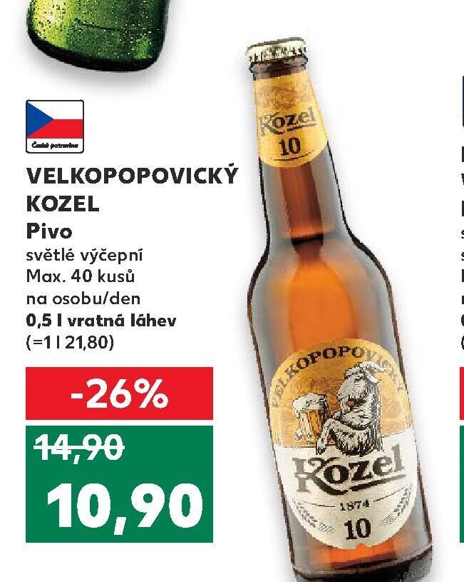 VELKOPOPOVICKÝ KOZEL Pivo