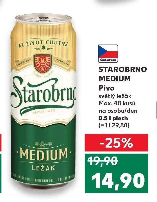 STAROBRNO MEDIUM Pivo